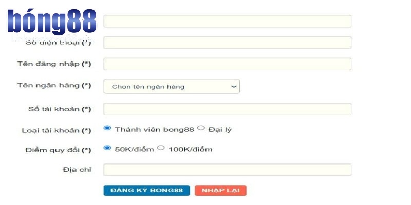 Đăng ký Bong88 - Hướng dẫn gia nhập thế giới giải trí online 2 Để đăng ký tài khoản Bong88 bạn cần làm theo các bước hướng dẫn chi tiết